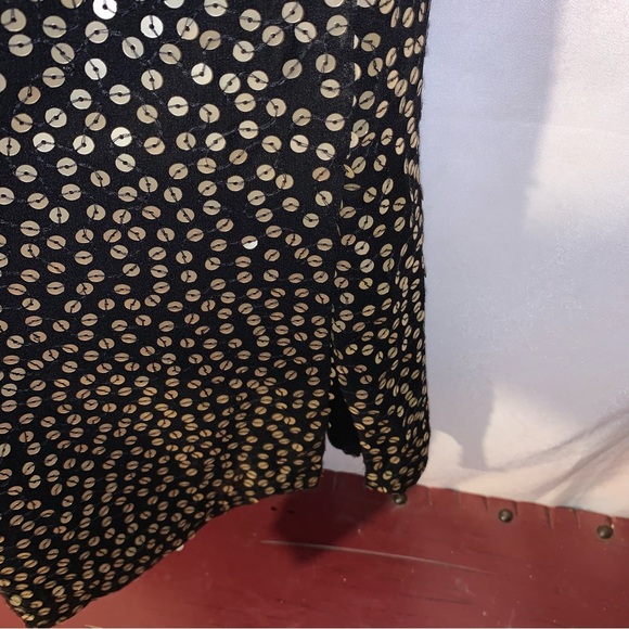 DVF Diane Von Furstenberg Issie gold sequin dress A25015 - Picture 5 of 14